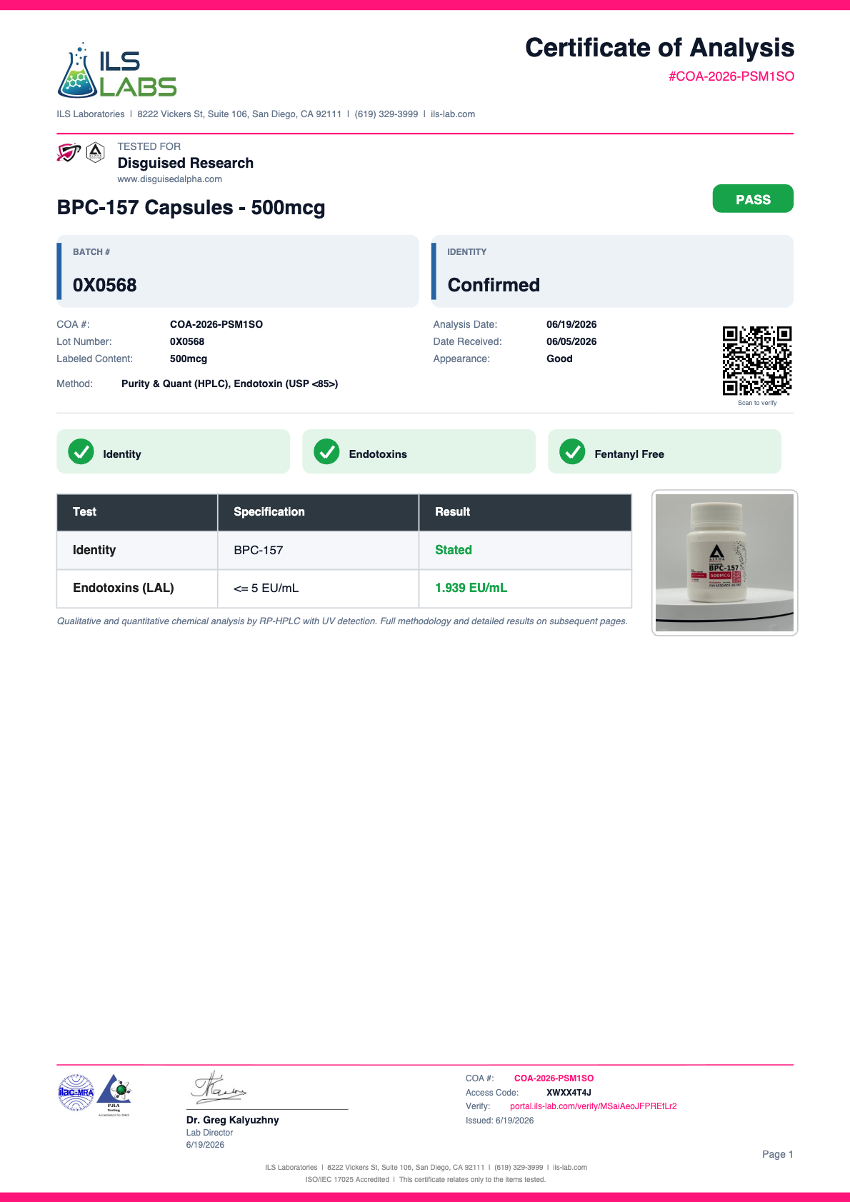 bpc 157 arginate Capsulated BPC-157 Arginate · Disguised Alpha