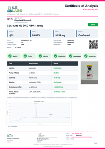 CJC-1295 No DAC & Ipamorelin certificate of analysis
