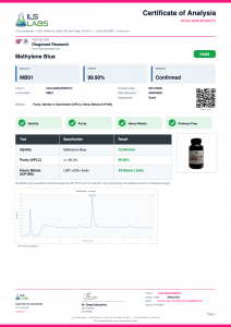 Methylene Blue certificate of analysis