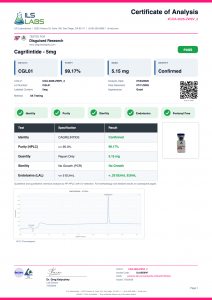 Cagrilintide (Amylin Receptor Agonist) certificate of analysis
