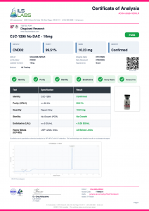 CJC-1295 No DAC certificate of analysis