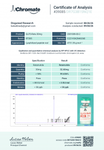 GLP-3 certificate of analysis