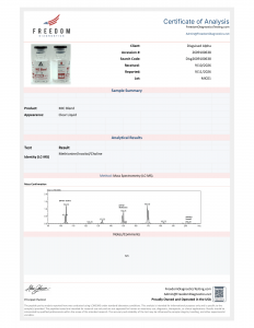 MIC Blend (Performance Research) certificate of analysis