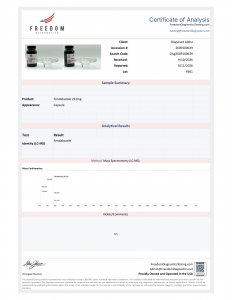 Fenbendazole certificate of analysis