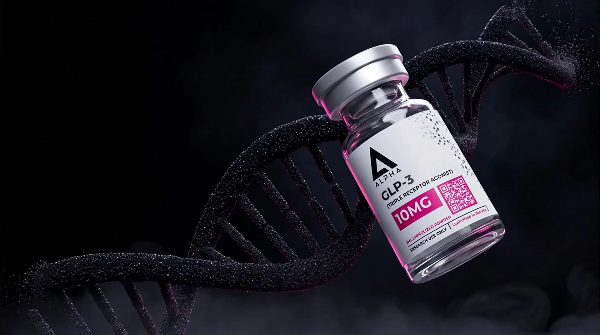 Disguised Alpha GLP-3 research peptide vial