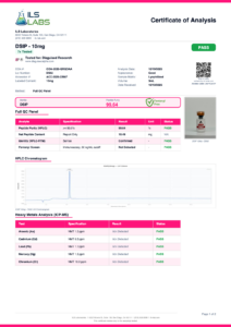 DSIP certificate of analysis